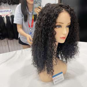 Venta al por mayor extensión de Peluca de cabello humano de primera calidad estilo ondulado aspecto natural y sensación de larga duración listo para enviar - Product Image 4