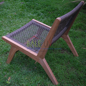 Gran oferta, silla individual de ratán de madera de teca maciza ecológica, duradera para uso en exteriores en sala de estar y comedor - Product Image 4