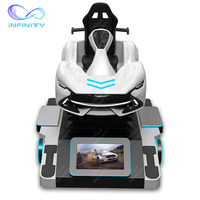 Gagner de l'argent avec une machine de jeu d'arcade VR 9D, plateforme de mouvement de réalité virtuelle, simulateur de course automobile VR, simulateur de conduite VR