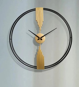 Horloge murale en métal pour maison et Hall Standard grande taille salon décoration murale chambre élégante horloge murale - Product Image 2