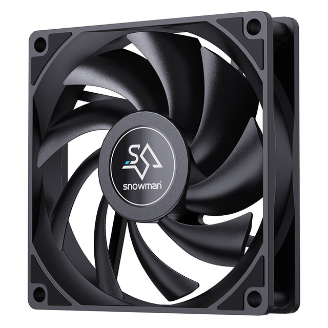 Silent 12CM RGB PC Case Fan Snowman Desktop Computer Cooler with 12V Noiseless and Efficient