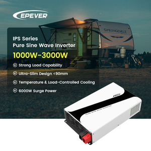 อินเวอร์เตอร์ Epever รุ่น IPS ซีรีส์ Pure Sine Wave ขนาด 1 กิโลวัตต์ 1000 วัตต์ 12 โวลต์ 110 โวลต์ 220 โวลต์ พร้อมฟังก์ชั่นบายพาสสัญญาณอินพุตจากระบบไฟฟ้าสาธารณะ สำหรับบ้าน รถบ้าน หรือการตั้งแคมป์ - Product Image 1