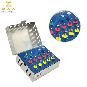 Kit de coupe-tissus dentaire en acier et plastique pour implants, guide de perforation tissulaire, trephine, tournevis hexagonaux, certifié CE Classe I R.A.A. INTERNATIONAL - Product Image 5