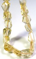 Quartz Citrine Naturel, Fil de 16 pouces, Jaune, Taille Facettée, Pépites Roulées de 10-13mm, Pierres Précieuses en Vrac, Qualité Supérieure, 160 Carats