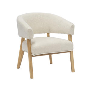 Fauteuil contemporain à un siège en teck pour salon résidentiel, fournisseur en gros de meubles - Product Image 5