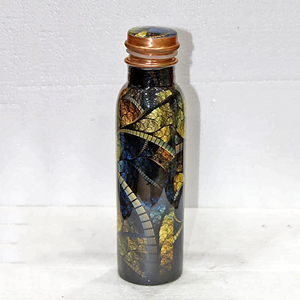 Botella de cobre multifunción resistente con diseño martillado Utensilios de cocina de forma grande y botella de almacenamiento de agua de viaje - Product Image 5