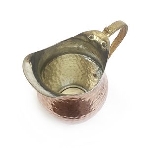 Hand Hammered Copper Jug, Carafe for Beverage Service, Surahi Copper Color Authentic Design Produced With Traditional Methods - Product Image 4
