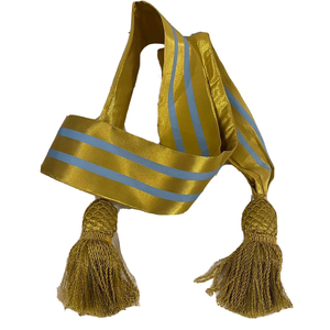 สายคาดเอวทำจากลวดทองแท่งมีพู่ทำจากผ้าไมลาร์คาดเอวสำหรับพิธีการเข็มขัดผ้าซับลิเมชันคุณภาพสูง - Product Image 2