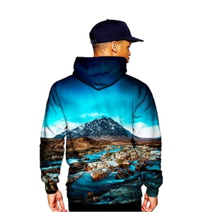 Venta al por mayor de fábrica, sudaderas con capucha de estilo callejero de algodón liso de gran tamaño para hombre, jersey de hombro caído personalizado para invierno - Product Image 4