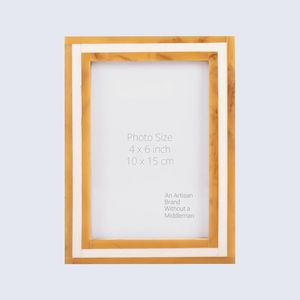 กรอบรูปฝังกระดูกและเรซิ่น งานแฮนด์เมด คุณภาพส่งออก สำหรับตกแต่ง - Product Image 1