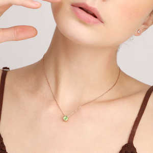 Collier délicat en pierre de naissance à changement de couleur naturelle pour femmes et filles, pendentif en argent, cadeau d'anniversaire, cadeau d'amour - Product Image 4