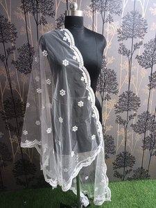 กระจกงานแฟนซี dupatta ผีเสื้อตาข่ายแฟนซี dupatta - Product Image 2