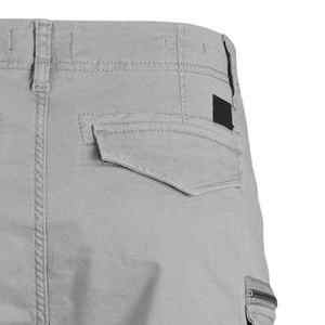 Pantalones cortos informales de 6 bolsillos para hombre, pantalones cortos de verano de mezcla de algodón para hombre, cierre de cordón de cintura antiarrugas - Product Image 5