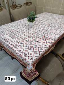 Fabriqué à la main élégant 100% coton Floral Design Rectangle nappe traditionnel Artisan main bloc imprimé à la main couverture de Table - Product Image 2