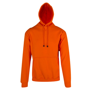 Sweat à capuche orange unisexe en molleton de coton premium, sweat-shirt à capuche uni, chaud pour l'hiver, décontracté, streetwear, vente en gros en vrac - Product Image 1