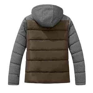 Chaquetas acolchadas de invierno para hombre de la mejor calidad, transpirables y resistentes al viento con impresión OEM personalizada de Tallas grandes - Product Image 6
