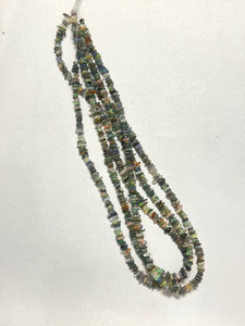 Cuentas de ópalo de fuego Natural etíope, espaciador áspero de cristal negro, cuentas de piedra sueltas para la fabricación de joyas - Product Image 4