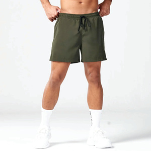 Lightweight Moisture Wicking Fabric Khaki Essential 5 Inch Shorts with Contour Side Panels and Inner <b>Mesh</b> <b>Pants</b> - Product Image 1