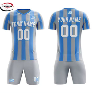 Kit de entrenamiento de fútbol para hombre personalizado de alta calidad 2024 Proveedor de Ropa al por mayor Diseño conjunto completo de ropa de fútbol para el mercado global - Product Image 2