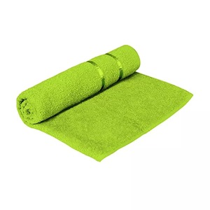 Toalla de Baño de Algodón de Color Verde Sólido, Suave y Tejida, Rectangular, para Uso Doméstico, para Adultos - Product Image 3