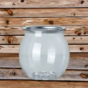 Couvercle en aluminium personnalisé et boîte de conserve en plastique transparent pour les collations aux noix, les fruits secs, les bonbons au miel - Product Image 1