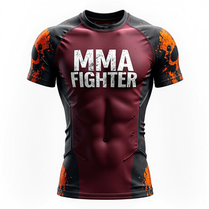 Rashguards de BJJ de Sublimación Premium de Alta Calidad, Impresión HD Personalizada, Duraderos para Entrenamiento de MMA, Transpirables, Elásticos, Anti-UV, de Secado Rápido - Product Image 2