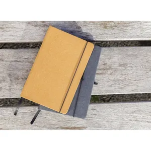 <b>A5</b> GRS Sustainable Gadgets Recycled Leather Notebook Eco-Friendly and Stylish - Product Image 4