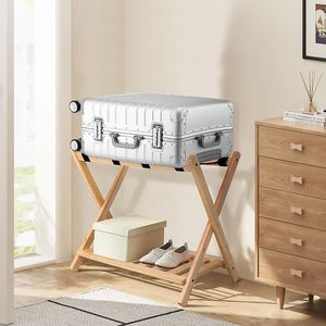 Portaequipajes de madera de lujo para Resorts hecho de madera dura de primera calidad con construcción duradera y apariencia elegante - Product Image 5