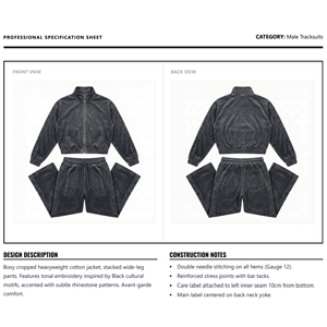 Conjunto Deportivo para Hombre, Chaqueta Cortavientos de Nailon con Estampado Lavado Ácido, Ecológico, de Dos Piezas, Pantalones Holgados, Ropa Urbana Personalizada - Product Image 6