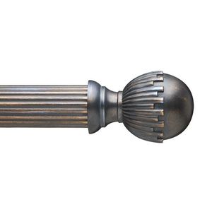 Embouts en métal fini gris poli avec une forme minimaliste conçue pour améliorer les arrangements de quincaillerie de rideau modernes - Product Image 5