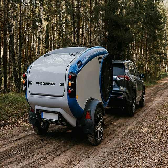 Premium Quality Cheap Off Road Van Mini Camper Motorhome Teardrop Travel Trailer with Bathroom for Camping Enthusiasts
