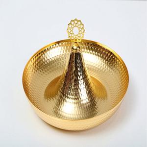 Tazón de servicio único de Metal, Juego de 3 piezas de forma redonda para vajilla de Hotel y restaurante, tazón de fruta seca, mesas de servicio - Product Image 4