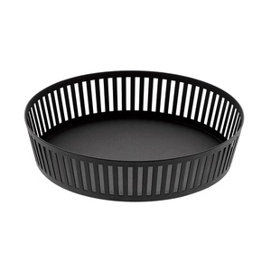 High Quality Iron Wire Metal <b>Fruit</b> <b>Storage</b> Container Basket In Golden Finishing With Designer Handles Tabletop Decoration Use - Product Image 3