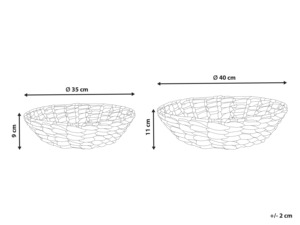 Set of 2 Bowls Water Hyacinth Natural Natural Meal Presentation Decor Eco-Friendly Wholesale Vietnamese products - Product Image 5