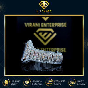 Montre de luxe de qualité supérieure, nouveau design, acier inoxydable, mouvement automatique à quartz, résistante à l'eau, avec diamants Moissanite - Product Image 2