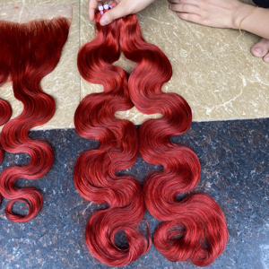 Cheveux ondulés corporels fabriqués à partir de 100% extensions de cheveux humains vietnamiens bruts vierges non transformés Double Drawn Standard Human Hair Vietnam - Product Image 1