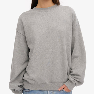 Factory Price Cropped Accolade <b>Crewneck</b> Spearmint Blank Sweatshirt For Women Sustainable Streetwear Women's Hoodies & Sweatshirt - Product Image 2