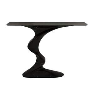 Table Console en Métal Plaqué Or avec Design Elégant Marbre pour Entrée Salon ou Couloir Déco - Product Image 3