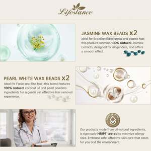 Lifestance <b>Wax</b> Machine for Hair <b>Removal</b> Small for Face Professional Soft Hard <b>Wax</b> Hair <b>Removal</b> Machine - Product Image 6