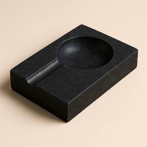 Cenicero Largo de Mármol Blanco, Moderno, de Piedra Sólida, Porta Cigarrillos de Lujo, Diseño Rectangular Artesanal, Elegante y Pesado - Product Image 4