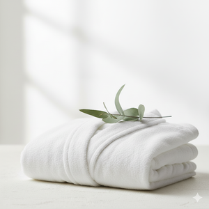 Peignoir blanc pour hôtels en éponge 100% coton de bonne qualité, absorbant, antibactérien à séchage rapide, fabriqué en Turquie. - Product Image 2