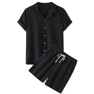 <b>Mens</b> Summer Two Piece Set Lightweight <b>Short</b> Sleeve <b>T</b> <b>Shirt</b> <b>and</b> <b>Shorts</b> Comfortable Casual Streetwear With Your Own Logo - Product Image 4