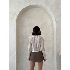 Women's <b>Lace</b> <b>Cardigan</b> with Ruffle Detail Wholesale Product - Product Image 1