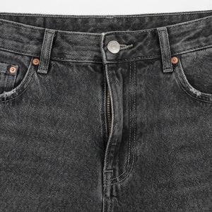 Jeans de Mezclilla para Mujer de Alta Calidad, Color Personalizado, Casuales, Transpirables, de Secado Rápido, Elegantes, Rectos, con Estampado de Leopardo - Product Image 4