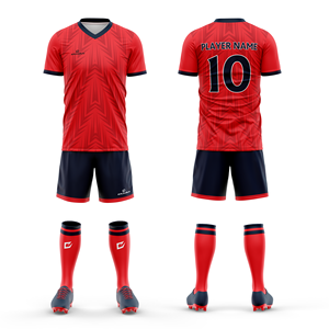 Vêtements de sport d'entraînement de football personnalisables et durables, imprimés, kit de shorts en jersey sublimé grande taille, uniformes de football - Product Image 5