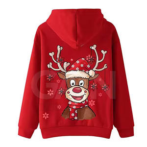 Último estilo Nueva llegada Sudaderas CON CAPUCHA DE Navidad mezcladas de algodón de color sólido Sudaderas CON CAPUCHA DE Navidad ligeras para hombres - Product Image 5