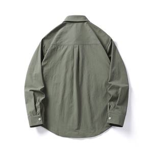 Unisex <b>Stretch</b> 100% Cotton Loose-Fit <b>Shirt</b> | Trendy Long Sleeve Anti-Wrinkle Eco-Friendly Quick Dry Workwear | <b>Men</b> Women Casual - Product Image 2