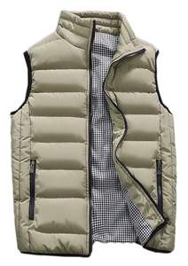 Veste matelassée unisexe d'hiver de haute qualité, respirante, écologique, à capuche, fermeture éclair, sans manches, personnalisable, imperméable à l'avant - Product Image 4