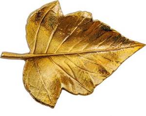 Meilleure vente Artisanat en métal Beau plateau à feuilles en aluminium or argent pour servir les mariages Bijoux Plateaux décoratifs - Product Image 2