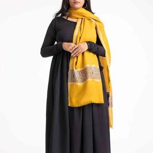 El chal de lana para mujer más vendido, cubierta de invierno pesada bordada única para hombros largos, logotipo personalizado disponible - Product Image 1